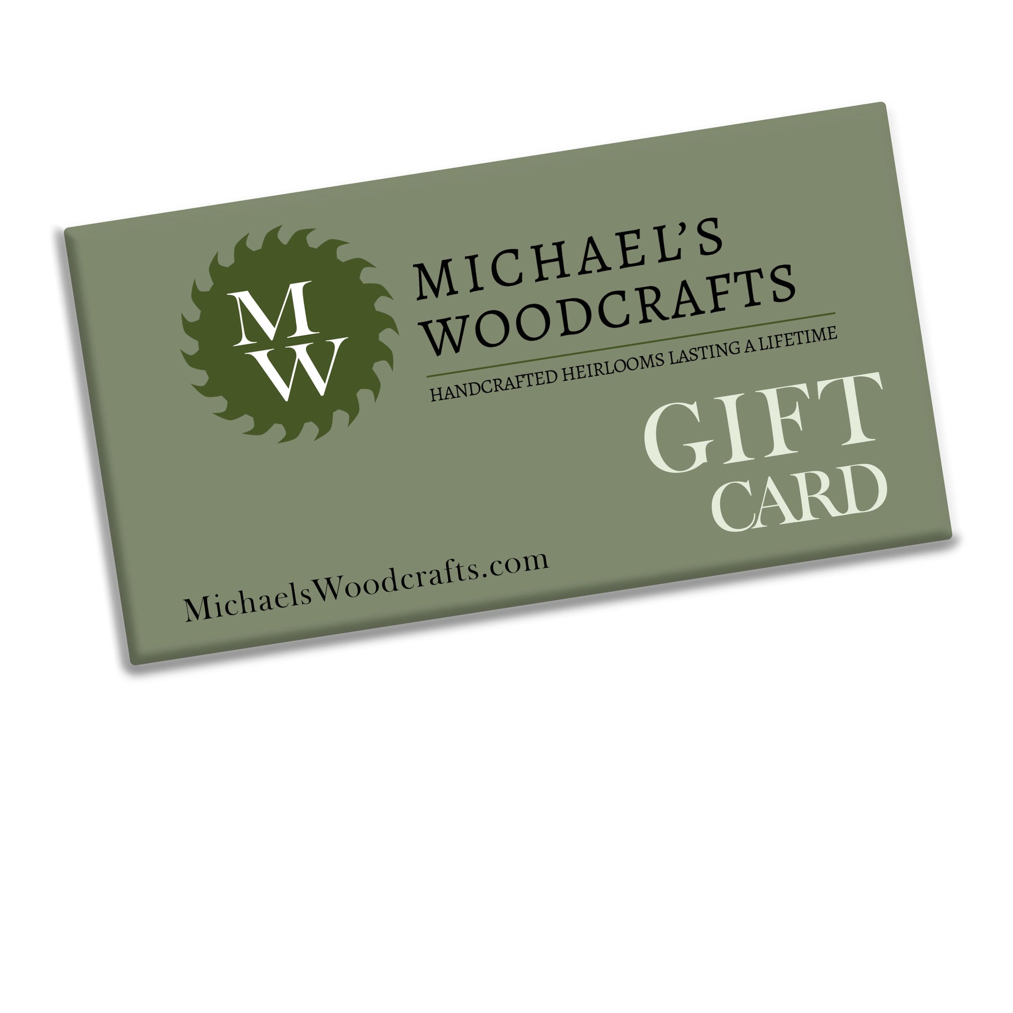 Gift card to michaelswoodcrafts.com