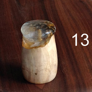 Handcrafted wine bottle stopper resin and Maple burl recessed cork by Michael's Woodcrafts