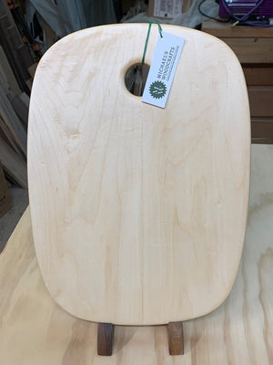 Maple wood cutting board handcrafted by Michael's Woodcrafts