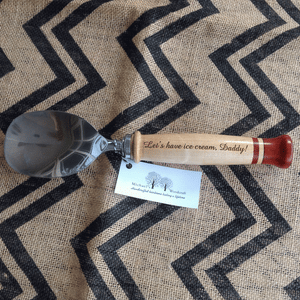 Old fashion paddle ice cream scoop