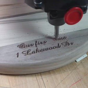 Personalized Engraving on Charcuterie board by Michael's Woodcrafts