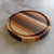 Round cutting board with juice groove, Walnut, Maple and Cherry by Michael's Woodcrafts Greenville SC